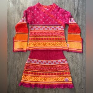 Clayeux Girl’s 8 Long Sleeve Skirt Set Made in France